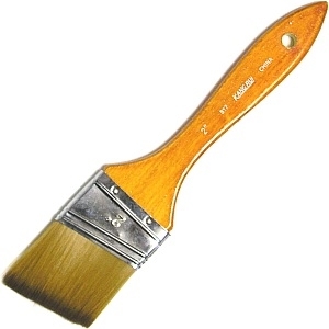 Paint Brush 2in Synthetic Hair. Angled Style