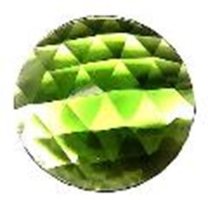 Picture of J03 50mm Faceted GREEN Round