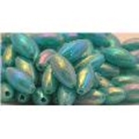 Picture of BD12TR7C  12mm RAINBOW TURQUOISE tube shaped plastic beads