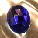 Picture of J47  30mm x 22mm Blue oval 