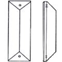 Picture of P23C  76x22 bar with 1 mounting hole