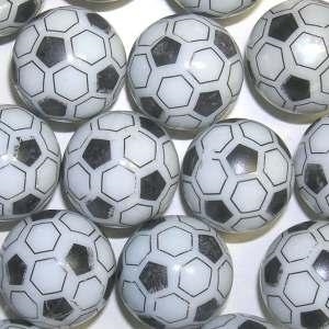 Picture of M350  HANDMADE 25mm set of 10  Soccer Ball Marbles 