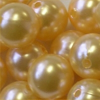 Plastic Beads 16mm Yellow Opaque BD16R2A main image