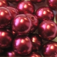 Picture of BD16R5B  16mm DARK RED opaque round plastic beads