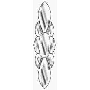  Glass Bevel Cluster C12 15x4 9pcs