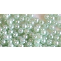 Picture of BD4R9A  4mm light green opaque round plastic beads