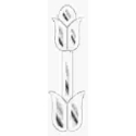 Glass Bevel Cluster C56 4x16 - 6pcs main assembled view
