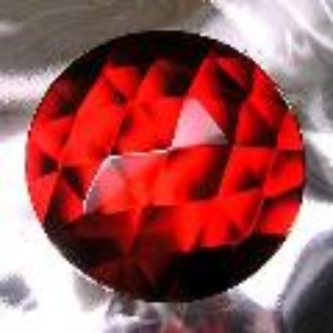  Glass Jewels 50mm Red Round J06 main view