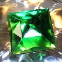  Glass Jewels 50mm Green Square J60 main view