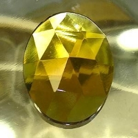 Glass Jewels 40x30mm Amber Oval J38 alternative view