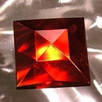 Glass Jewels 50mm Red Square J63 alternate view