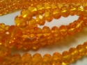 Glass Beads 6mm Faceted Orange bd605 photograph