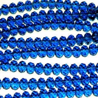 Glass Beads 8mm Round-Crystal Blue bd807 image