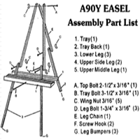 Picture of A90Y Wooden Display Easel