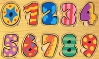 Picture of MGT4202 Wood Numbers Puzzle Set 