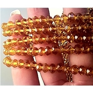 Picture of BD806  Crystal 8MM Bead - AMBER