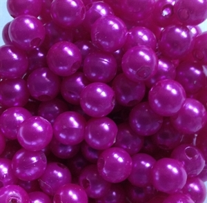   plastic Beads 8mm Dark Pink bd8r4b image