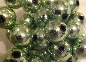 Plastic Beads 14mm Green Metallic Round bd14rm9 main view