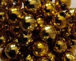 plastic Beads Round 12mm Light Gold Metallic BD12RM3A image