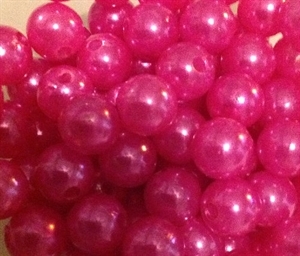 Plastic Beads Dark Pink 10mm bd10r4b image