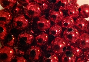 Plastic Beads Red 10mm Opaque BD10RM5 image