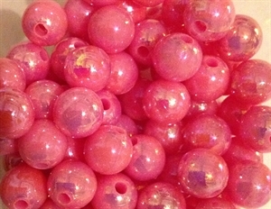 Plastic Beads 10mm Rainbow Colored BD10RR4 image