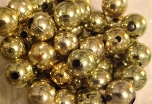 Picture of BD12RM3  12mm METALLIC GOLD round plastic beads