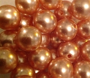 Plastic Beads 14mm Light Brown Opaque bd14r13a main view