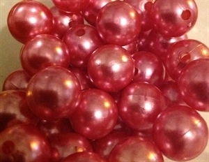 Picture of BD14RM4B  14mm METALLIC DARK PINK round plastic beads