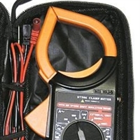 clamp meter-multimeter-digital meter with case more closeup