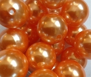 Picture of BD18R8  18mm ORANGE opaque round plastic beads