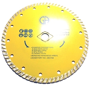  Saw Blade Circular Diamond 7" Turbo Segmented DB3768 main view