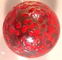 Picture of M229 25MM Transparent Clear Rolled In Colored Crushed Glass Marbles