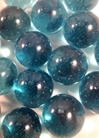 Picture of M188 16MM Transparent teal shiny marbles 