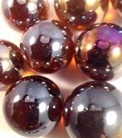 Picture of M193 25MM Amber Shiny Glass Marbles