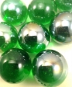 Picture of M02 25MM Light Green Shiny Glass Marbles 