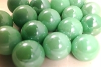 Picture of M53  16MM Pea green opal shiny glass marbles 