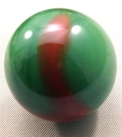 Picture of M245 25MM Green Base With Colored Swirls Shiny Glass Marbles