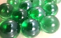 Picture of M175 16MM Transparent Green shiny marbles