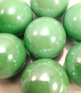 Picture of M37 25MM green opal shiny glass marbles