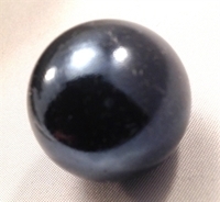 Picture of M43  25MM Black opal shiny glass marbles 