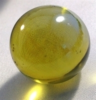 Picture of M03  25MM Light Amber Metallic Marbles.