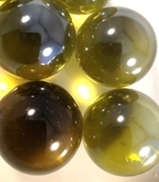 Picture of M03  25MM Light Amber Metallic Marbles.