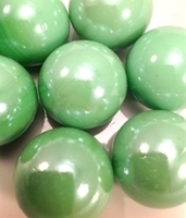 Picture of M37 25MM green opal shiny glass marbles