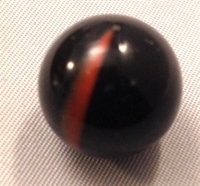 Picture of M65  16MM Black cat eye opal glass marbles 