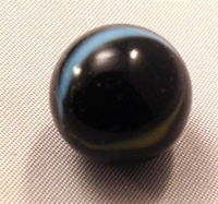 Picture of M65  16MM Black cat eye opal glass marbles 