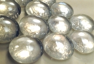 Picture of N04  14MM Clear metallic glass gems