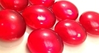 Picture of N14 14MM Dark Red Cathedral Metallic Glass Gems