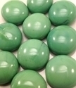 Picture of N21  14MM Pea Green Opal shiny glass gems