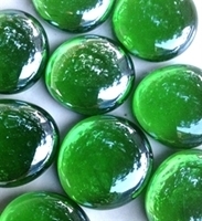 Picture of N65 30MM Green Shiny Glass Gems 